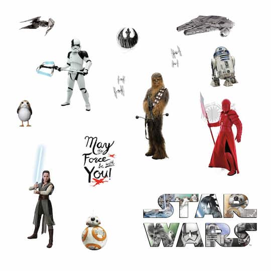 RoomMates Star Wars The Last Jedi Peel & Stick Wall Decals